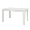 Τραπέζι Darlen Megapap χρώμα λευκό 125x72x74εκ.