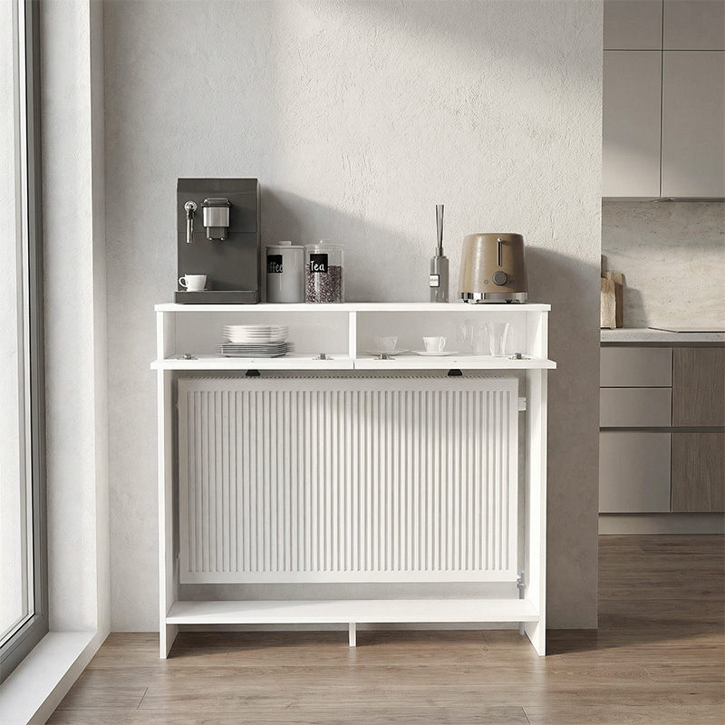 Κονσόλα - Κάλυμμα καλοριφέρ Opelya Megapap χρώμα λευκό 110x31,4x100εκ.