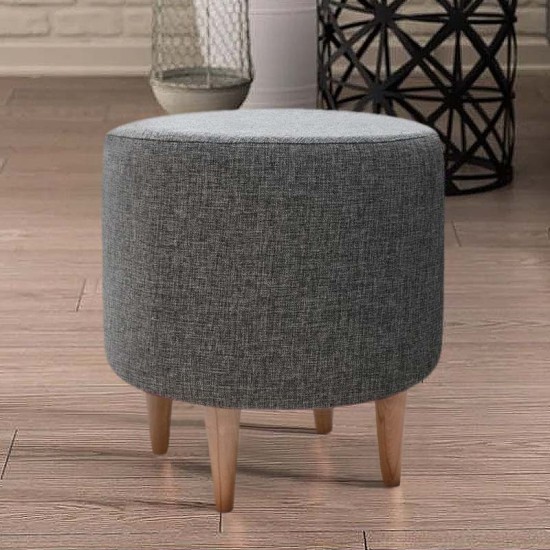 Σκαμπώ Liza Megapap υφασμάτινο χρώμα γκρι 40x40x42εκ. Σκαμπώ Liza Megapap υφασμάτινο χρώμα γκρι 40x40x42εκ.