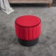 Σκαμπώ Rose Megapap βελούδινο χρώμα κόκκινο 40x40x40εκ. Σκαμπώ Rose Megapap βελούδινο χρώμα κόκκινο 40x40x40εκ.