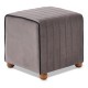 Σκαμπώ Mona Megapap βελούδινο χρώμα γκρι 40x40x40εκ. Σκαμπώ Mona Megapap βελούδινο χρώμα γκρι 40x40x40εκ.