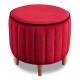 Σκαμπώ Lindy Megapap βελούδινο χρώμα κόκκινο 40x40x40εκ. Σκαμπώ Lindy Megapap βελούδινο χρώμα κόκκινο 40x40x40εκ.