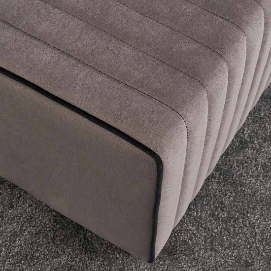 Σκαμπώ Mabel Megapap βελούδινο χρώμα γκρι 80x40x40εκ. Σκαμπώ Mabel Megapap βελούδινο χρώμα γκρι 80x40x40εκ.
