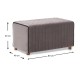 Σκαμπώ Mabel Megapap βελούδινο χρώμα γκρι 80x40x40εκ. Σκαμπώ Mabel Megapap βελούδινο χρώμα γκρι 80x40x40εκ.