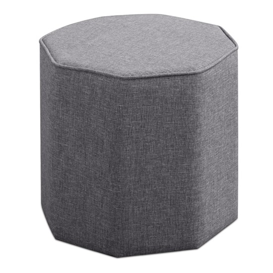 Σκαμπώ Hexa Megapap υφασμάτινο χρώμα γκρι 40x40x42εκ. Σκαμπώ Hexa Megapap υφασμάτινο χρώμα γκρι 40x40x42εκ.