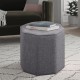 Σκαμπώ Hexa Megapap υφασμάτινο χρώμα γκρι 40x40x42εκ. Σκαμπώ Hexa Megapap υφασμάτινο χρώμα γκρι 40x40x42εκ.