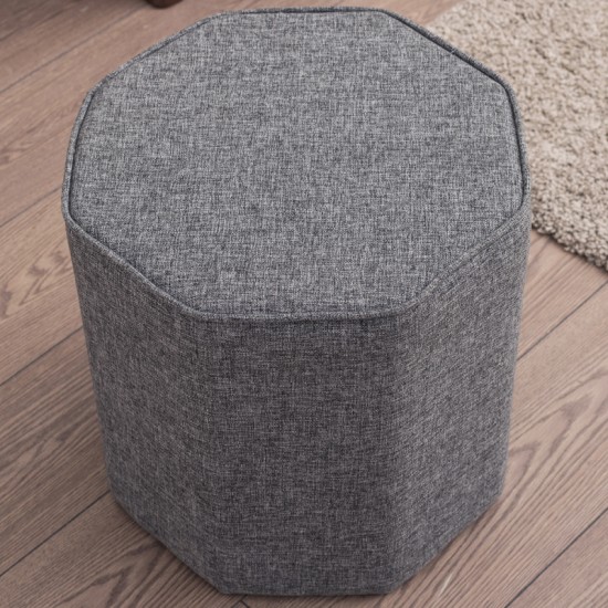 Σκαμπώ Hexa Megapap υφασμάτινο χρώμα γκρι 40x40x42εκ. Σκαμπώ Hexa Megapap υφασμάτινο χρώμα γκρι 40x40x42εκ.