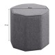 Σκαμπώ Hexa Megapap υφασμάτινο χρώμα γκρι 40x40x42εκ. Σκαμπώ Hexa Megapap υφασμάτινο χρώμα γκρι 40x40x42εκ.
