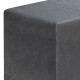 Σκαμπώ April Megapap βελούδινο χρώμα γκρι 40x40x40εκ.
