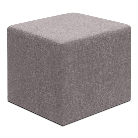 Σκαμπώ Linda Megapap υφασμάτινο χρώμα καφέ 40x40x40εκ. Σκαμπώ Linda Megapap υφασμάτινο χρώμα καφέ 40x40x40εκ.
