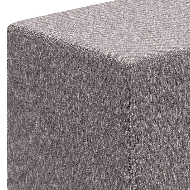 Σκαμπώ Linda Megapap υφασμάτινο χρώμα καφέ 40x40x40εκ.