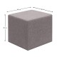 Σκαμπώ Linda Megapap υφασμάτινο χρώμα καφέ 40x40x40εκ. Σκαμπώ Linda Megapap υφασμάτινο χρώμα καφέ 40x40x40εκ.