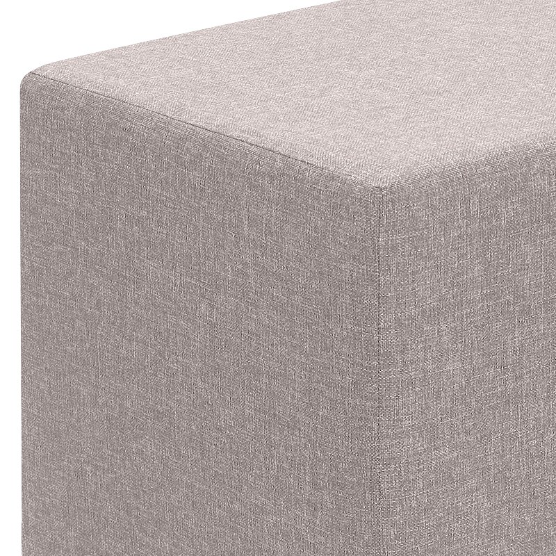 Σκαμπώ Linda Megapap υφασμάτινο χρώμα μπεζ 40x40x40εκ.