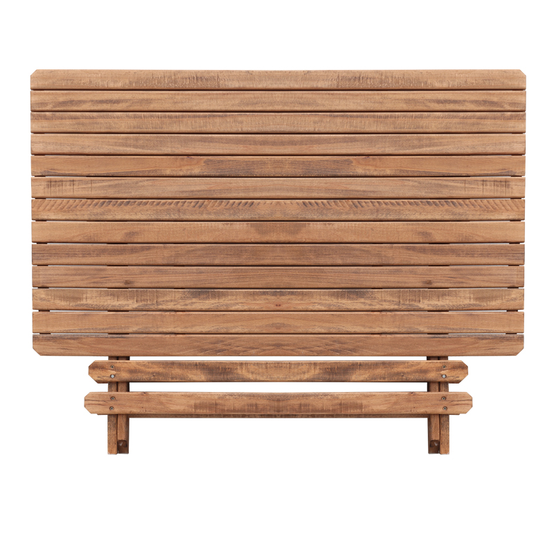 Τραπέζι πτυσσόμενο Queen Megapap από ξύλο οξιάς σε χρώμα καρυδί εμποτισμού 120x80x75εκ.