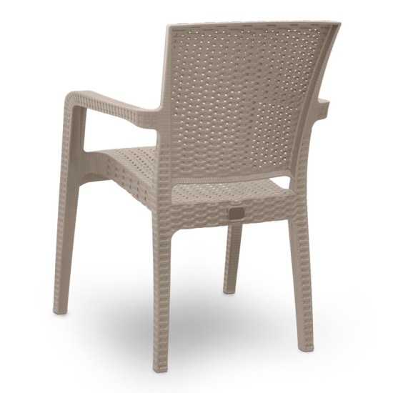 Πολυθρόνα πολυπροπυλενίου Clio Megapap recycled χρώμα cappuccino 57x55x86εκ. Πολυθρόνα πολυπροπυλενίου Clio Megapap recycled χρώμα cappuccino 57x55x86εκ.