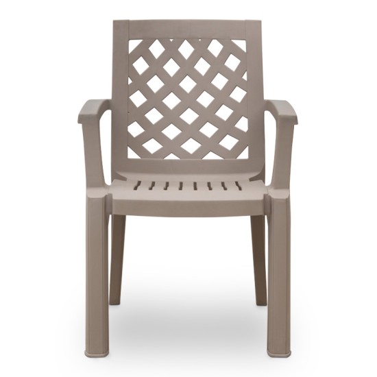 Πολυθρόνα πολυπροπυλενίου Kira Megapap χρώμα cappuccino 58x52x87εκ. Πολυθρόνα πολυπροπυλενίου Kira Megapap χρώμα cappuccino 58x52x87εκ.