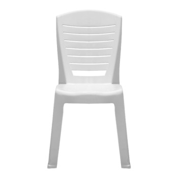 Καρέκλα πολυπροπυλενίου Tabia Megapap χρώμα λευκό 47x49x86εκ.