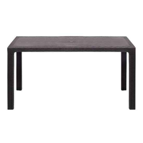 Τραπέζι πολυπροπυλενίου Kalan Megapap χρώμα καφέ 150x90x75εκ. Τραπέζι πολυπροπυλενίου Kalan Megapap χρώμα καφέ 150x90x75εκ.