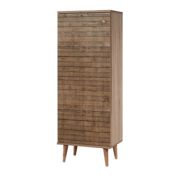 Παπουτσοθήκη - ντουλάπι Soho Megapap χρώμα sonoma 50x38x135εκ.