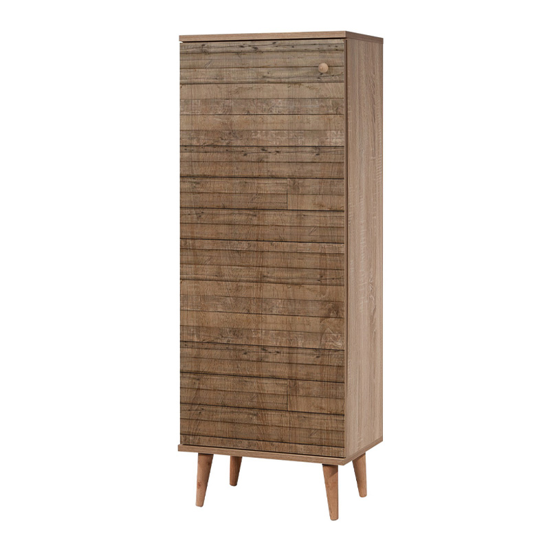 Παπουτσοθήκη - ντουλάπι Soho Megapap χρώμα sonoma 50x38x135εκ.