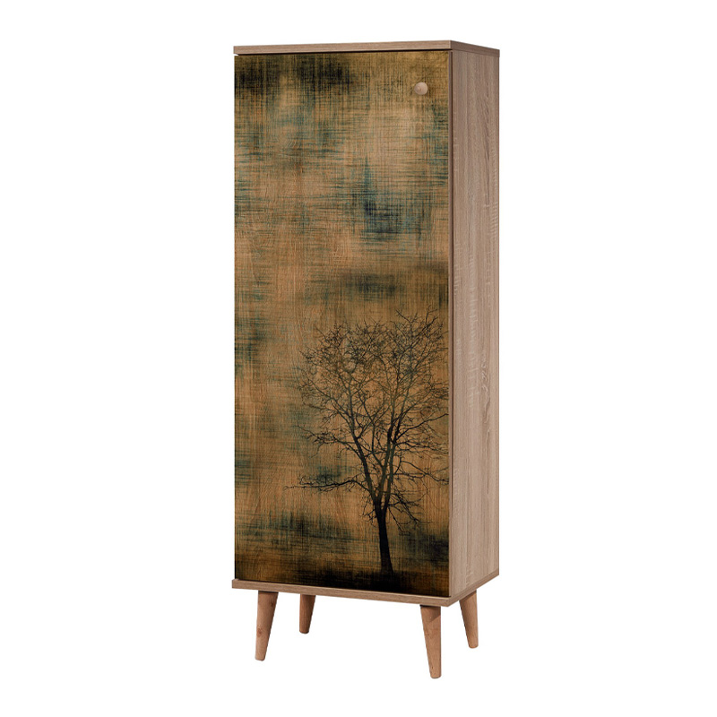 Παπουτσοθήκη - ντουλάπι Soho Megapap χρώμα sonoma 50x38x135εκ.