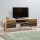 Έπιπλο τηλεόρασης Soho Megapap από μελαμίνη χρώμα sonoma 140x40x50 εκ. Έπιπλο τηλεόρασης Soho Megapap από μελαμίνη χρώμα sonoma 140x40x50 εκ.