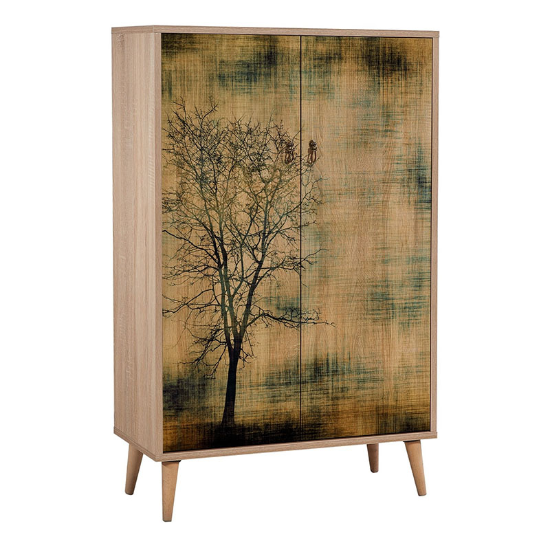 Παπουτσοθήκη - ντουλάπι Soho Megapap χρώμα sonoma 80x36x127εκ.