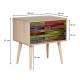 Κομοδίνο Soho Megapap από μελαμίνη χρώμα sonoma 60x40x61εκ. Κομοδίνο Soho Megapap από μελαμίνη χρώμα sonoma 60x40x61εκ.