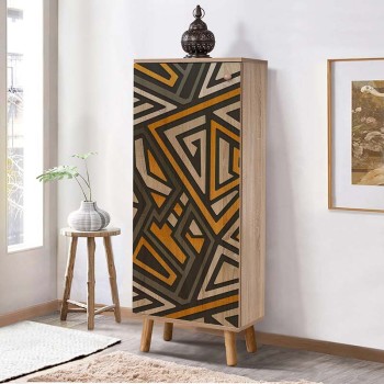 Παπουτσοθήκη - ντουλάπι Soho Megapap χρώμα sonoma 50x38x135εκ.