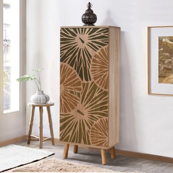 Παπουτσοθήκη - ντουλάπι Soho Megapap χρώμα sonoma 50x38x135εκ.