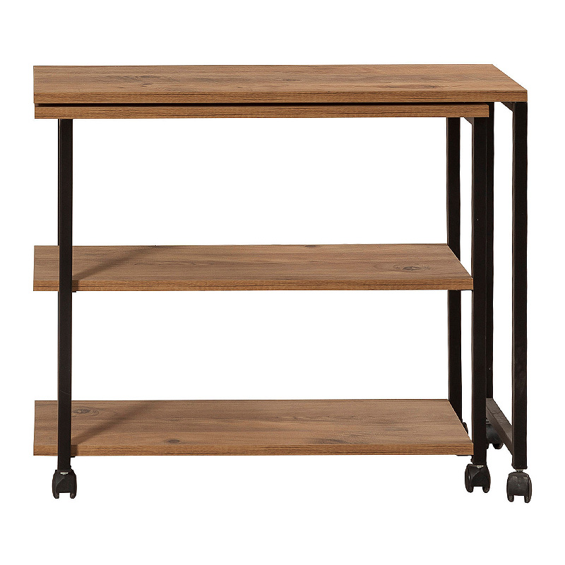 Τραπεζάκι βοηθητικό Frenk Megapap πολυμορφικό χρώμα atlantic pine 76x30x66εκ.