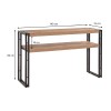 Κονσόλα Atlas Megapap χρώμα atlantic pine 140x35x80εκ.