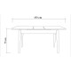 Τραπέζι Jemmy Megapap επεκτεινόμενο χρώμα atlantic pine 120/153x75x77εκ.