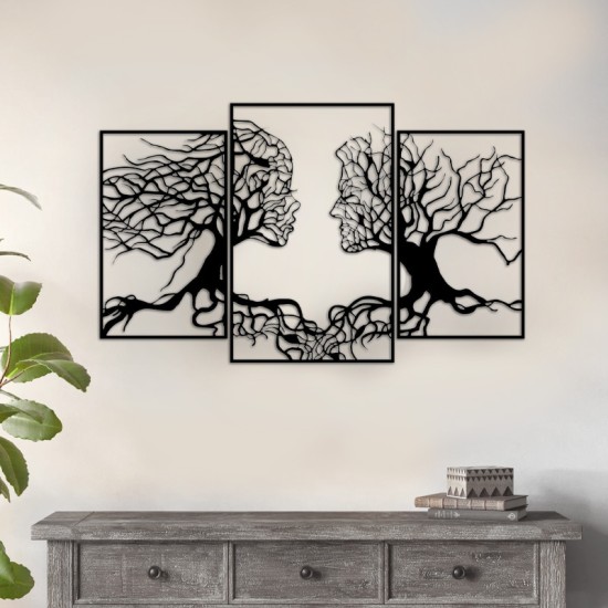 Διακοσμητικό τοίχου Tree Love Megapap μεταλλικό χρώμα μαύρο 116x71εκ. Διακοσμητικό τοίχου Tree Love Megapap μεταλλικό χρώμα μαύρο 116x71εκ.