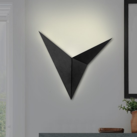 Απλίκα τοίχου Bird Megapap μεταλλική χρώμα μαύρο 34x5x34εκ. Απλίκα τοίχου Bird Megapap μεταλλική χρώμα μαύρο 34x5x34εκ.