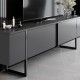 Έπιπλο τηλεόρασης Luxe Megapap χρώμα ανθρακί 180x30x50εκ. Έπιπλο τηλεόρασης Luxe Megapap χρώμα ανθρακί 180x30x50εκ.