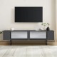 Έπιπλο τηλεόρασης Luxe Megapap χρώμα ανθρακί 180x30x50εκ. Έπιπλο τηλεόρασης Luxe Megapap χρώμα ανθρακί 180x30x50εκ.