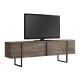 Έπιπλο τηλεόρασης Luxe Megapap χρώμα καρυδί 180x30x50εκ. Έπιπλο τηλεόρασης Luxe Megapap χρώμα καρυδί 180x30x50εκ.