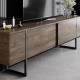 Έπιπλο τηλεόρασης Luxe Megapap χρώμα καρυδί 180x30x50εκ. Έπιπλο τηλεόρασης Luxe Megapap χρώμα καρυδί 180x30x50εκ.
