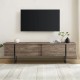 Έπιπλο τηλεόρασης Luxe Megapap χρώμα καρυδί 180x30x50εκ. Έπιπλο τηλεόρασης Luxe Megapap χρώμα καρυδί 180x30x50εκ.