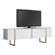 Έπιπλο τηλεόρασης Luxe Megapap χρώμα λευκό - χρυσό 180x30x50εκ. Έπιπλο τηλεόρασης Luxe Megapap χρώμα λευκό - χρυσό 180x30x50εκ.