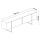 Έπιπλο τηλεόρασης Luxe Megapap χρώμα travertine - χρυσό 180x30x50εκ. Έπιπλο τηλεόρασης Luxe Megapap χρώμα travertine - χρυσό 180x30x50εκ.