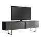 Έπιπλο τηλεόρασης Luxe Megapap χρώμα ανθρακί - χρυσό 180x30x50εκ. Έπιπλο τηλεόρασης Luxe Megapap χρώμα ανθρακί - χρυσό 180x30x50εκ.