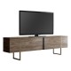 Έπιπλο τηλεόρασης Luxe Megapap χρώμα καρυδί - χρυσό 180x30x50εκ. Έπιπλο τηλεόρασης Luxe Megapap χρώμα καρυδί - χρυσό 180x30x50εκ.