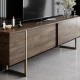 Έπιπλο τηλεόρασης Luxe Megapap χρώμα καρυδί - χρυσό 180x30x50εκ. Έπιπλο τηλεόρασης Luxe Megapap χρώμα καρυδί - χρυσό 180x30x50εκ.
