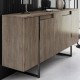 Μπουφές Luxe Megapap χρώμα καρυδί 160x35x80εκ. Μπουφές Luxe Megapap χρώμα καρυδί 160x35x80εκ.