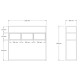 Κονσόλα Guarda Megapap χρώμα μπεζ travertine - χρυσό 100x29x90εκ.