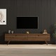Έπιπλο τηλεόρασης Paris Megapap χρώμα καρυδί 160x25x35εκ. Έπιπλο τηλεόρασης Paris Megapap χρώμα καρυδί 160x25x35εκ.