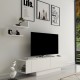 Έπιπλο τηλεόρασης Matera Megapap χρώμα λευκό 150x31,5x41,6εκ. Έπιπλο τηλεόρασης Matera Megapap χρώμα λευκό 150x31,5x41,6εκ.