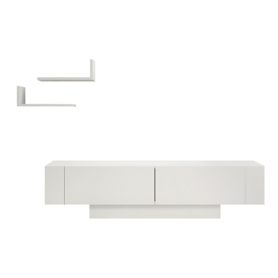 Έπιπλο τηλεόρασης Matera Megapap χρώμα λευκό 150x31,5x41,6εκ. Έπιπλο τηλεόρασης Matera Megapap χρώμα λευκό 150x31,5x41,6εκ.